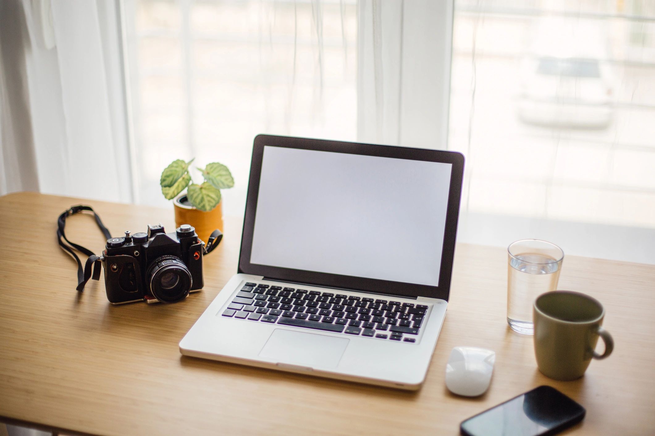 Clean workspace image representing a ready-to-use digital template